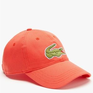 Lacoste | Unisex Adjustable Organic Cotton Twill Cap| |Orange